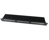 Gembird Patch Panel 24 Porty 1U 19'' Kat.6, czarny NPP-C624-002 - 1380458 - zdjęcie 1